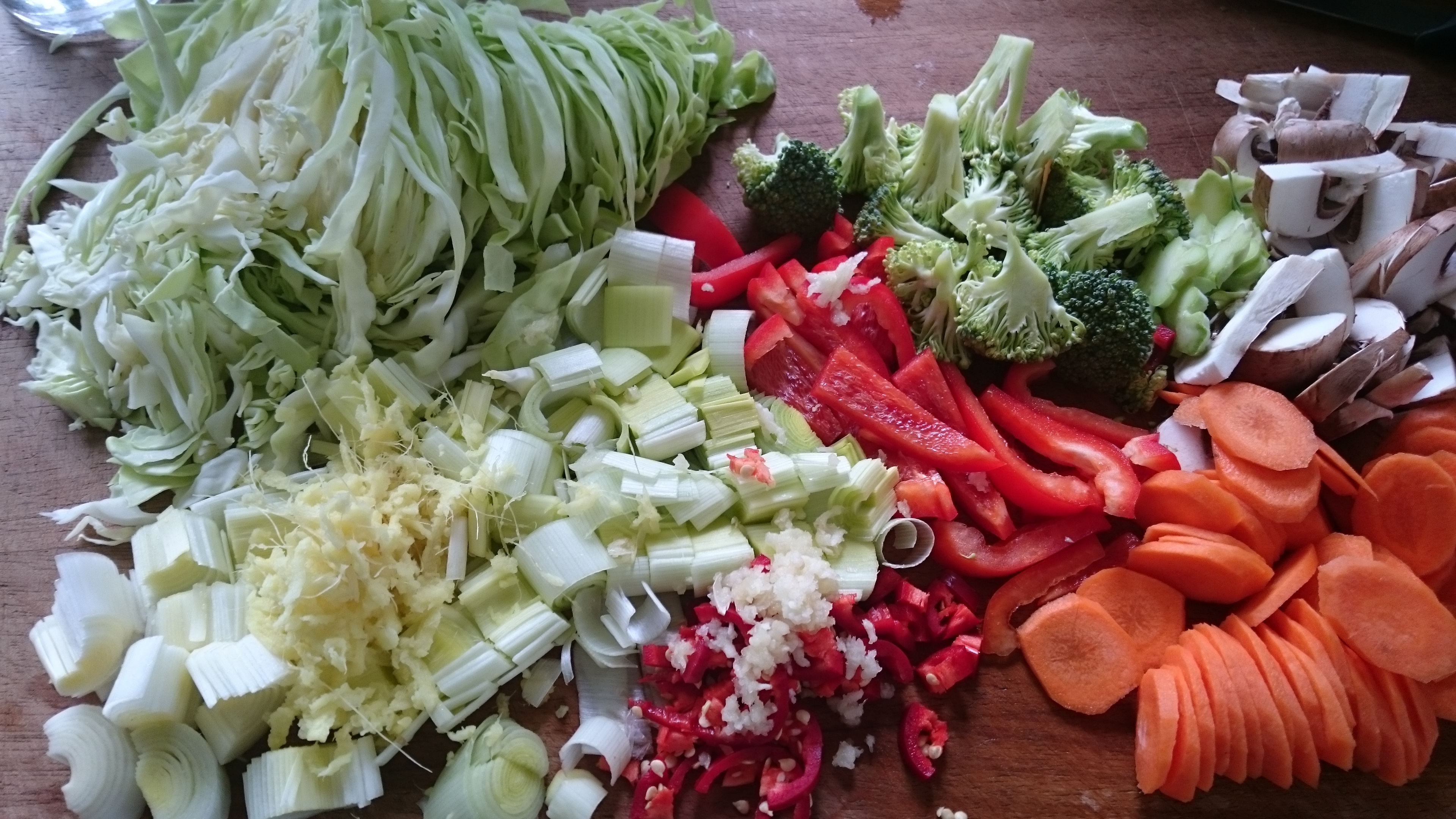 1. Frisches Gemüse für Stir-Fry