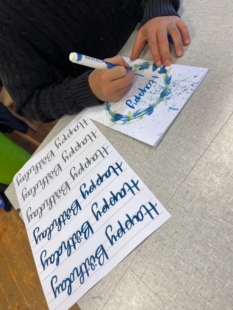 Past class 1 for Calligraphy