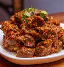 Peppered Goat meat