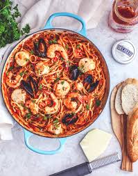 Seafood Arrabiata pasta