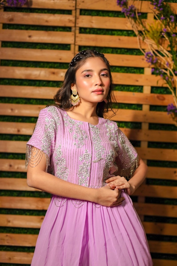 Lavender Sparkle Charm in Lavender by Gaurav Dipika