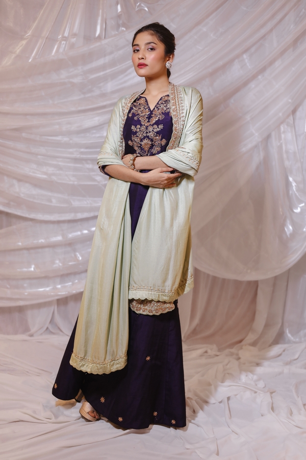 Regal Midnight Grace in Purple by Gaurav Dipika