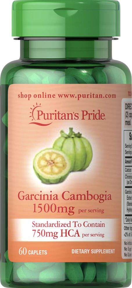 Puritan’s Pride Garcinia cambogia 750 mg 60 comprimidos - vista frontal