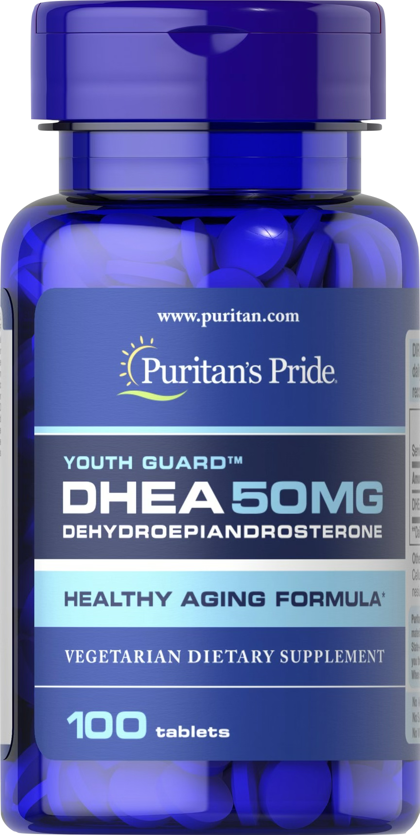 Puritan's Pride DHEA 50 mg 100 comprimidos - vista frontal