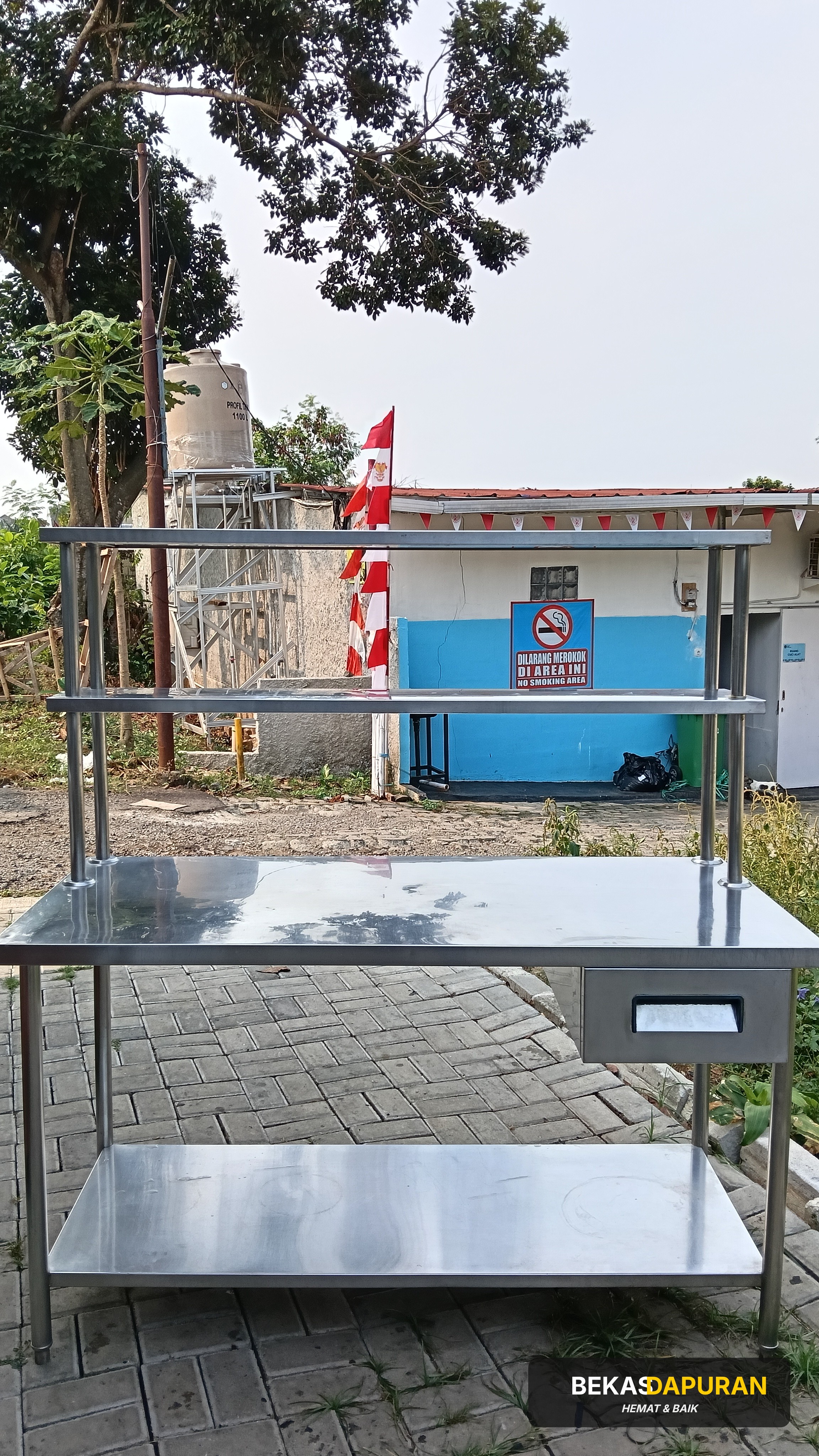 Meja 2 susun Uppershelf + laci