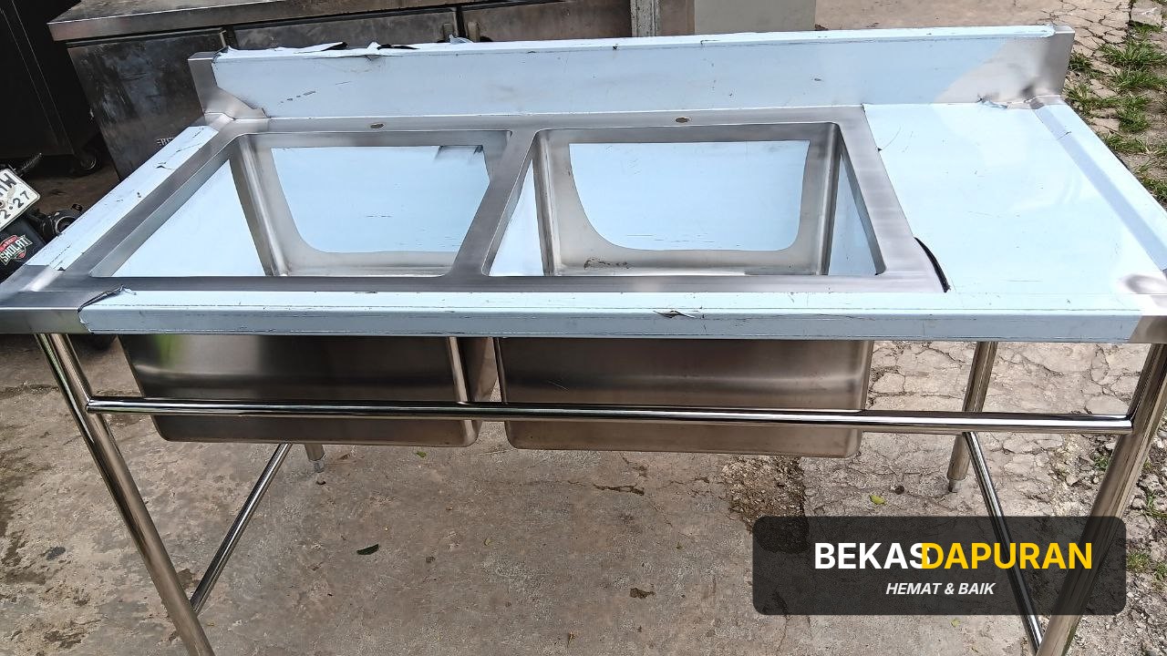 Sink 2 lobang Sayap New(Costum) + Avar Ukuran 120 x 70 x 85 thumbnail