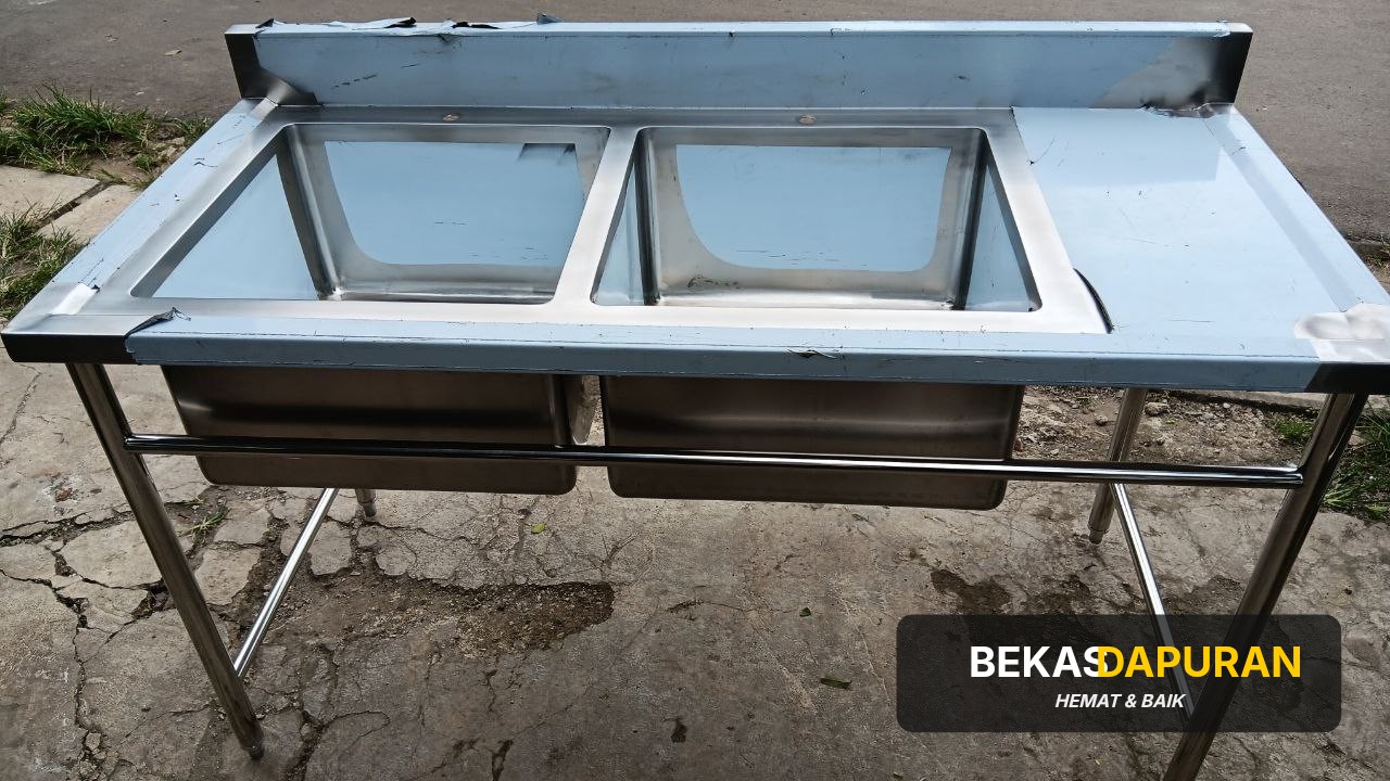 Sink 2 lobang Sayap New(Costum) + Avar Ukuran 120 x 70 x 85 thumbnail