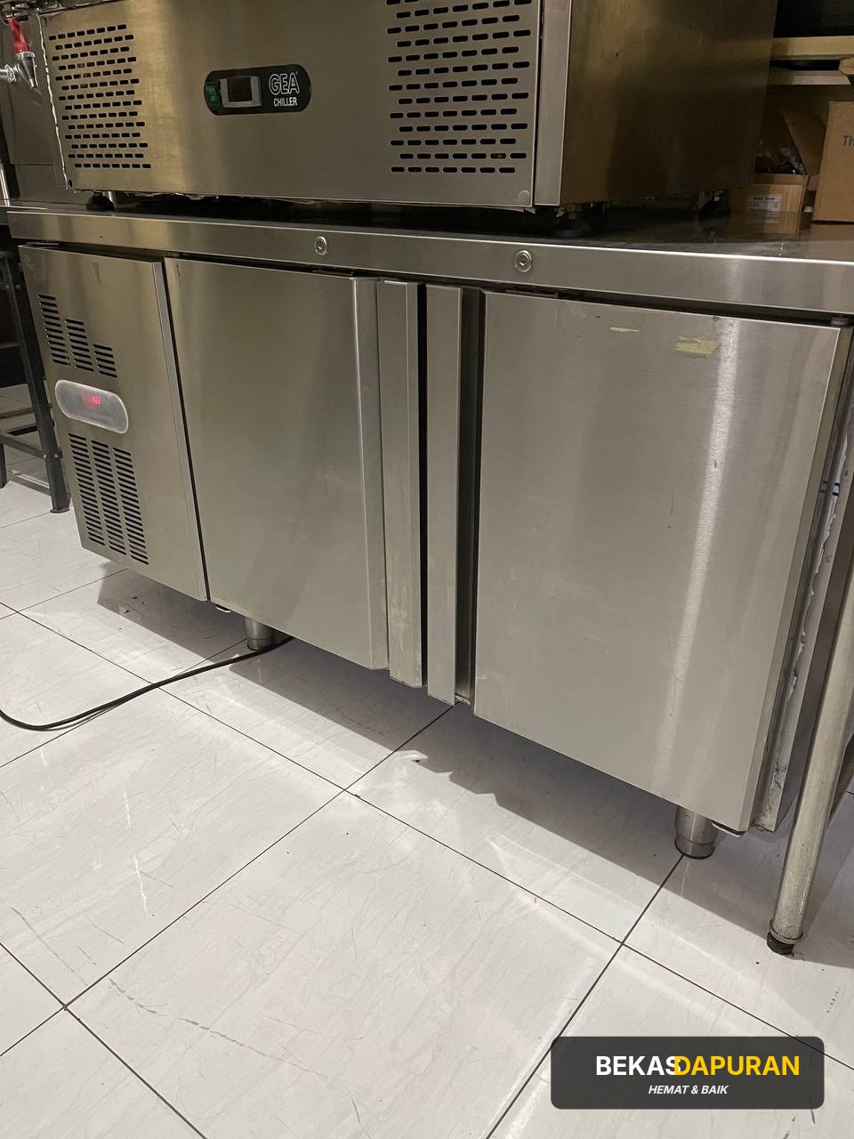 UNDERCOUNTER CHILLER 2 PINTU GEA  Uk P 150 cm x L 70 cm x T 85 cm thumbnail