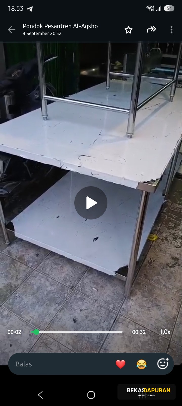 Meja 2 susun