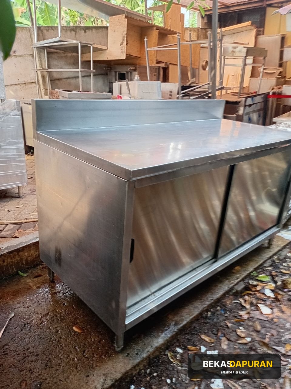 Meja kabinet ambalan pintu sleding Ukuran 160x75x85