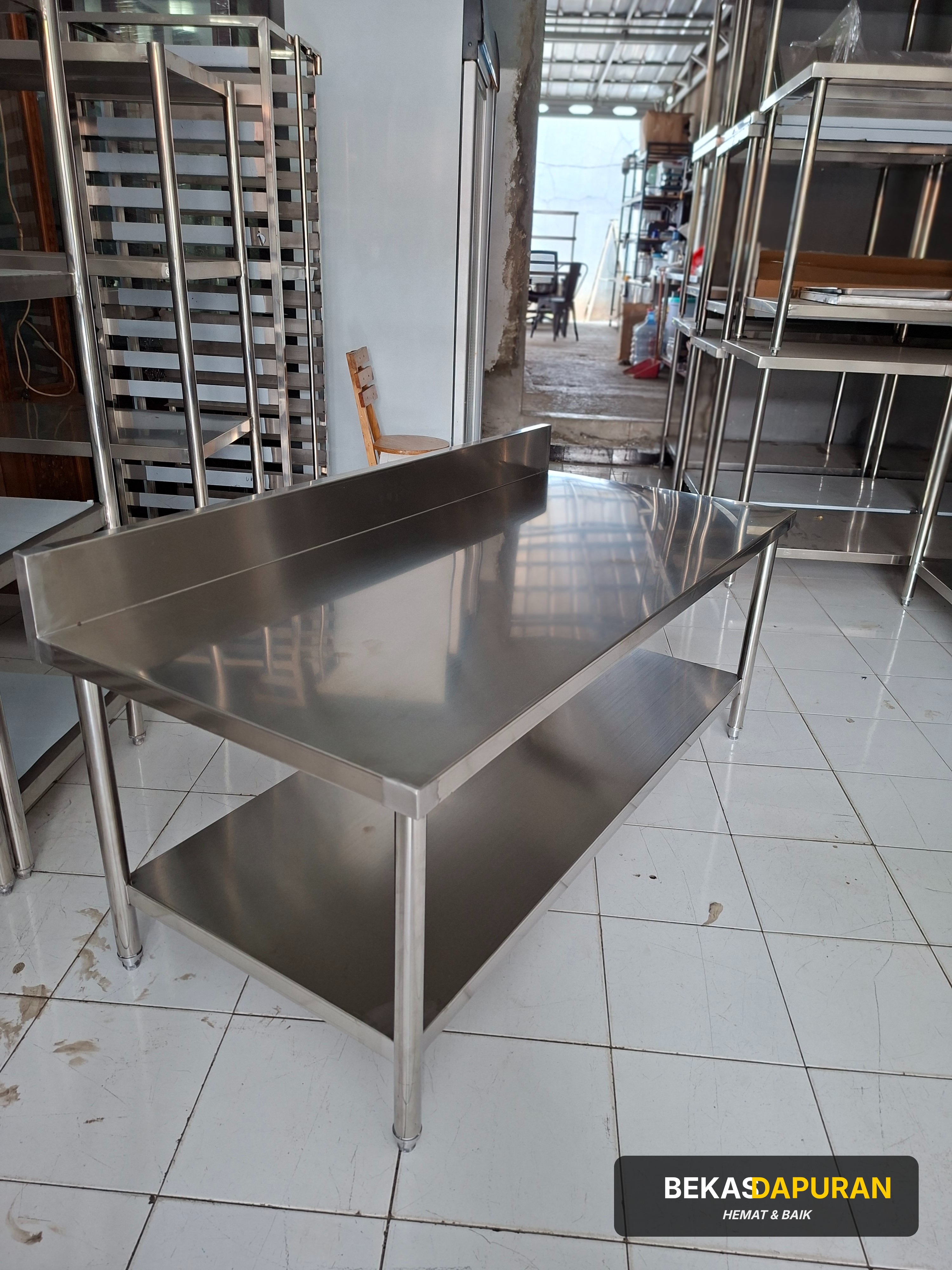 Meja kompor 2 susun back