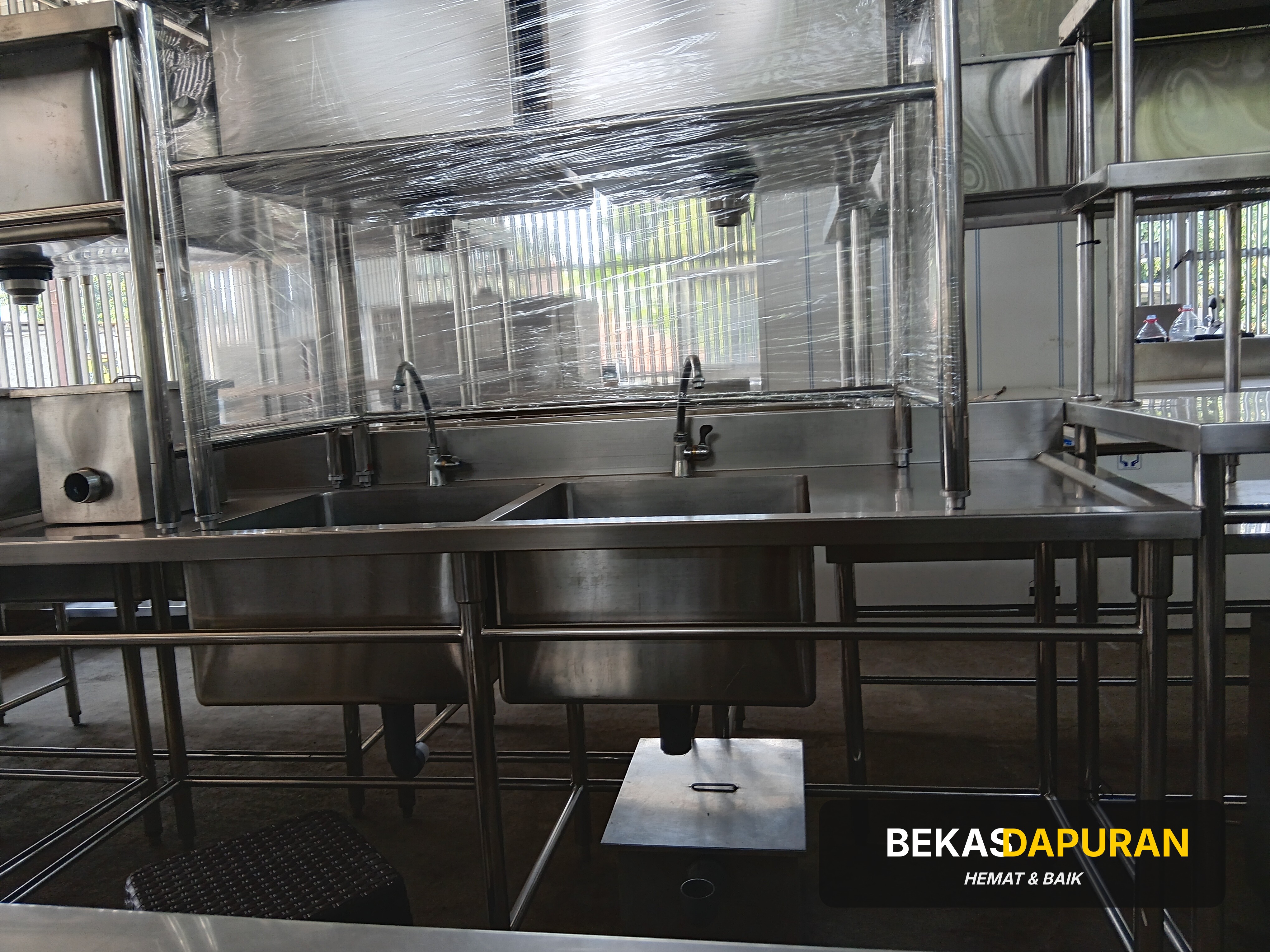 Sink 2 lubang sayap 160x70x85 thumbnail