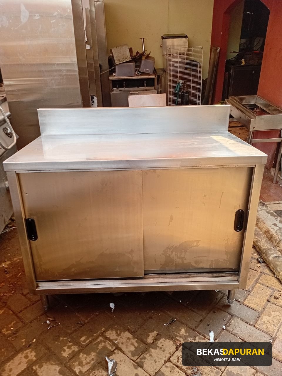 Meja kabinet ambalan pintu sleding becsples Ukuran 110 x60x83 thumbnail