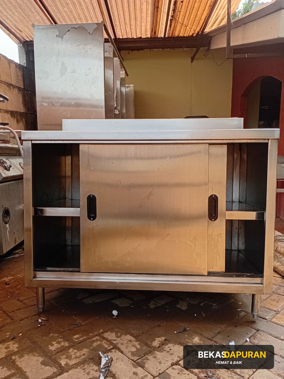 Meja kabinet ambalan pintu sleding becsples Ukuran 110 x60x83 thumbnail