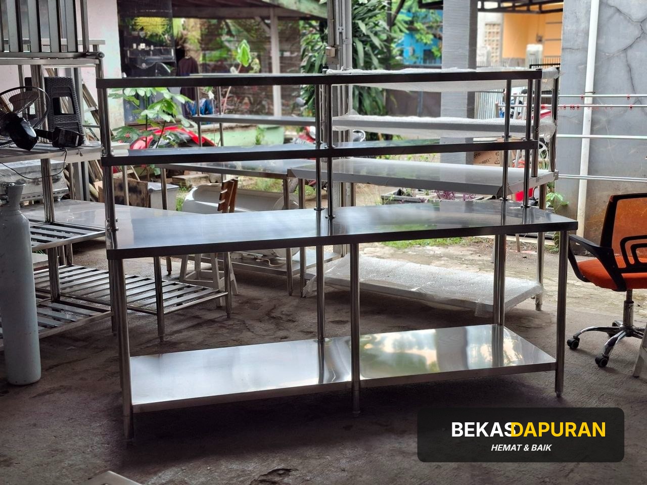 Meja 2 susun + upper 2 susun Ukuran P:200 × L:70 × T:85 thumbnail