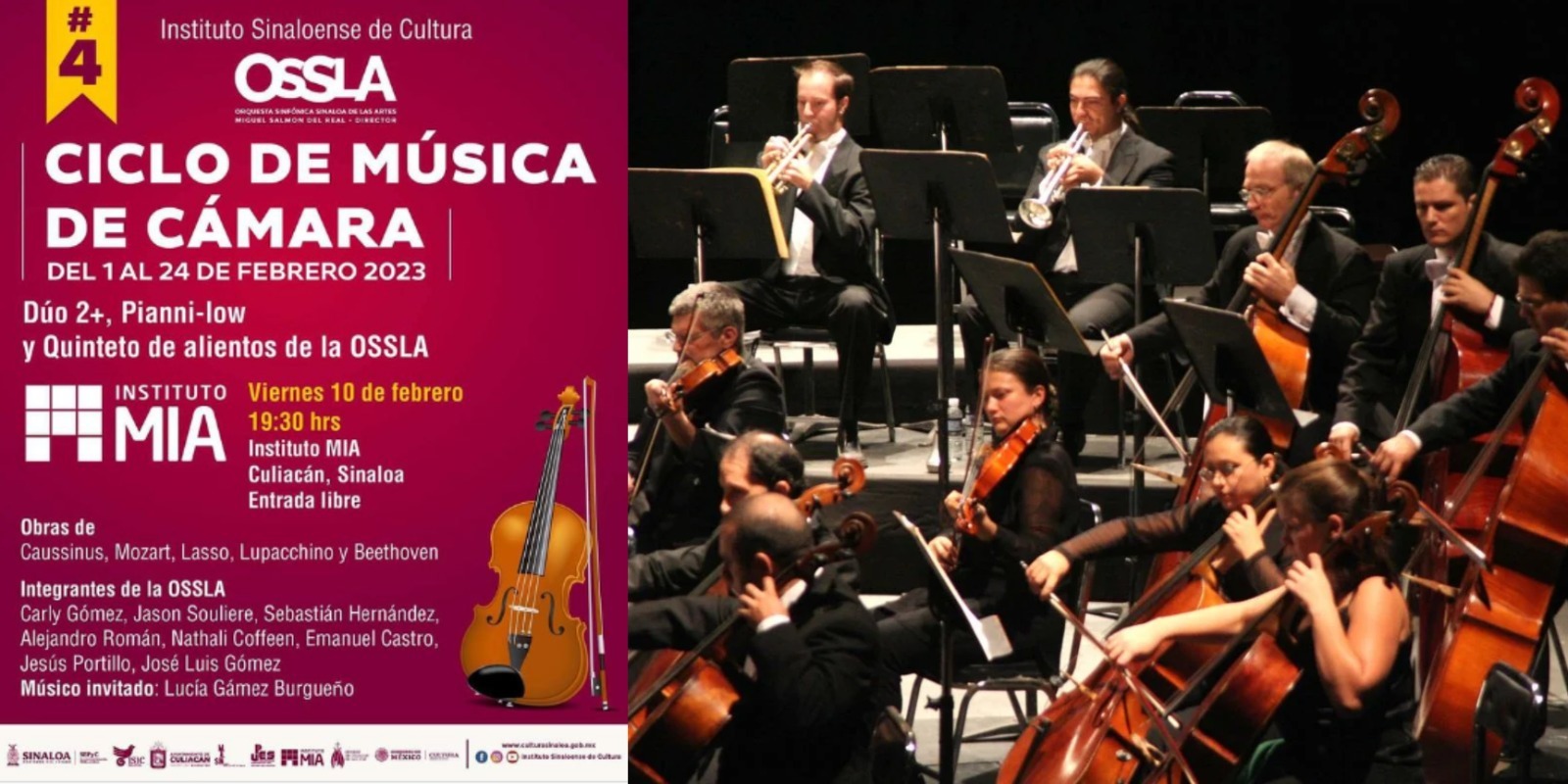 Imagen de portada para el evento: Ciclo de Música de Cámara OSSLA