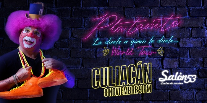 Imagen de portada para el evento: Platanito World Tour | Le duela a quien le duela