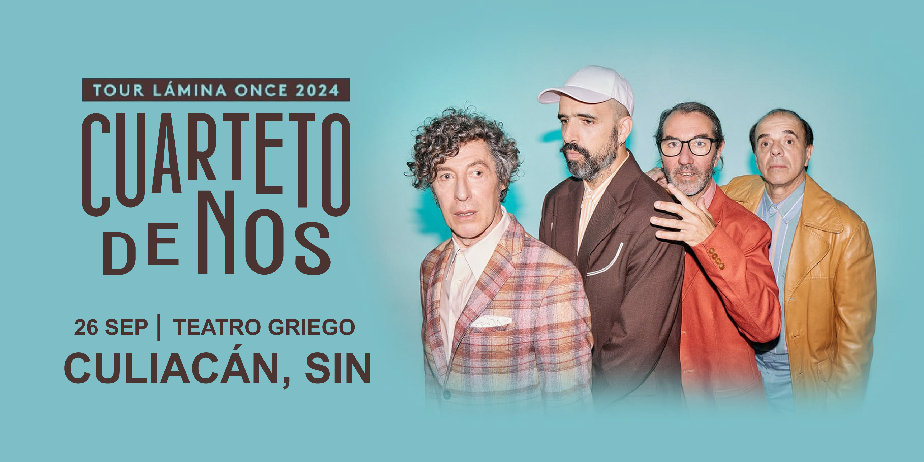 Imagen de portada para el evento: Cuarteto de Nos: Tour Lámina Once 2024