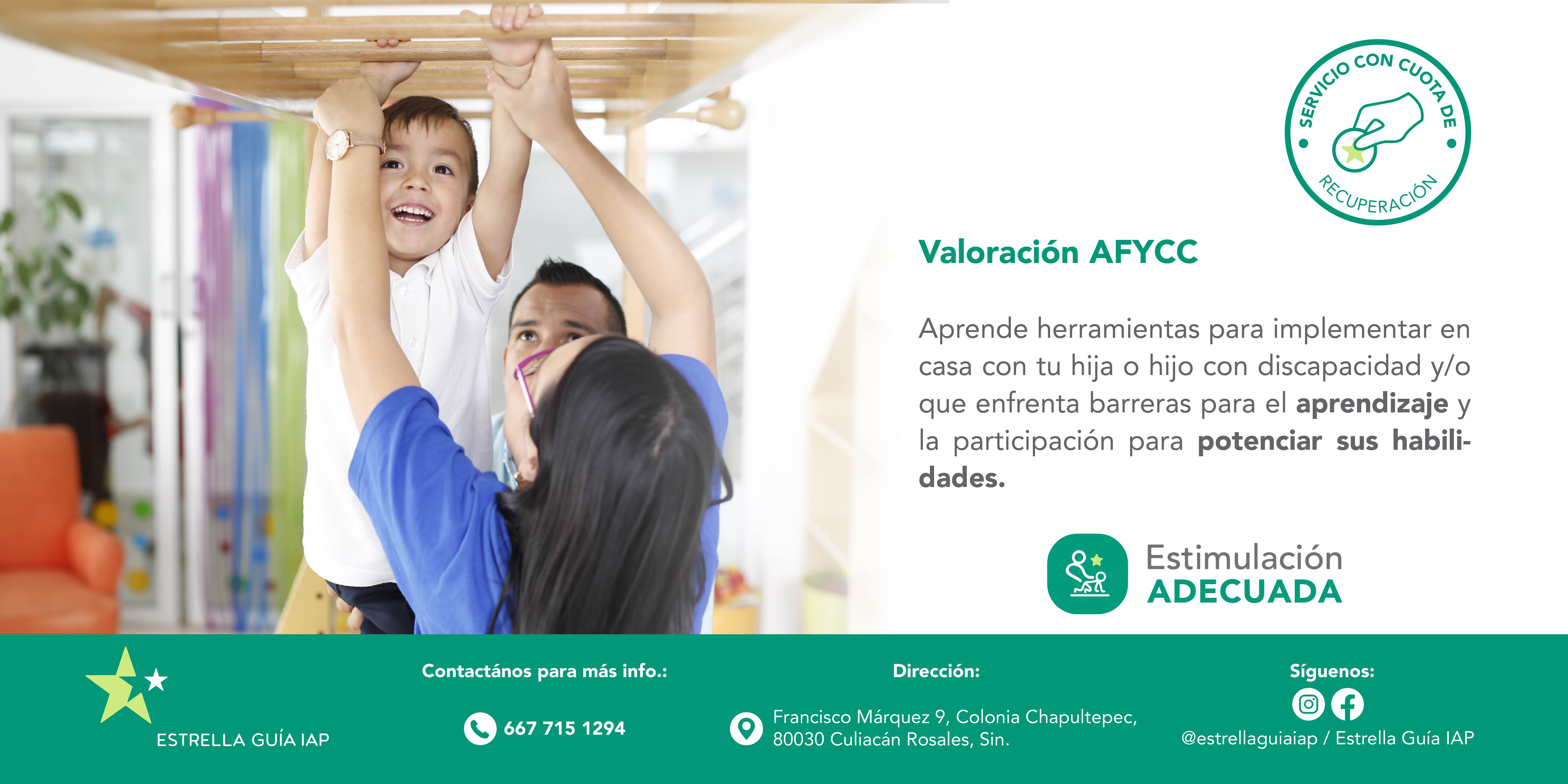 Imagen de portada para el evento: Valoración AFYCC Estrella Guía