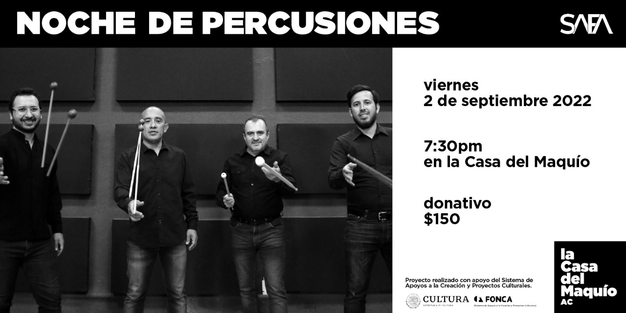 Imagen de portada para el evento: Noche de percusiones | La Casa del Maquío