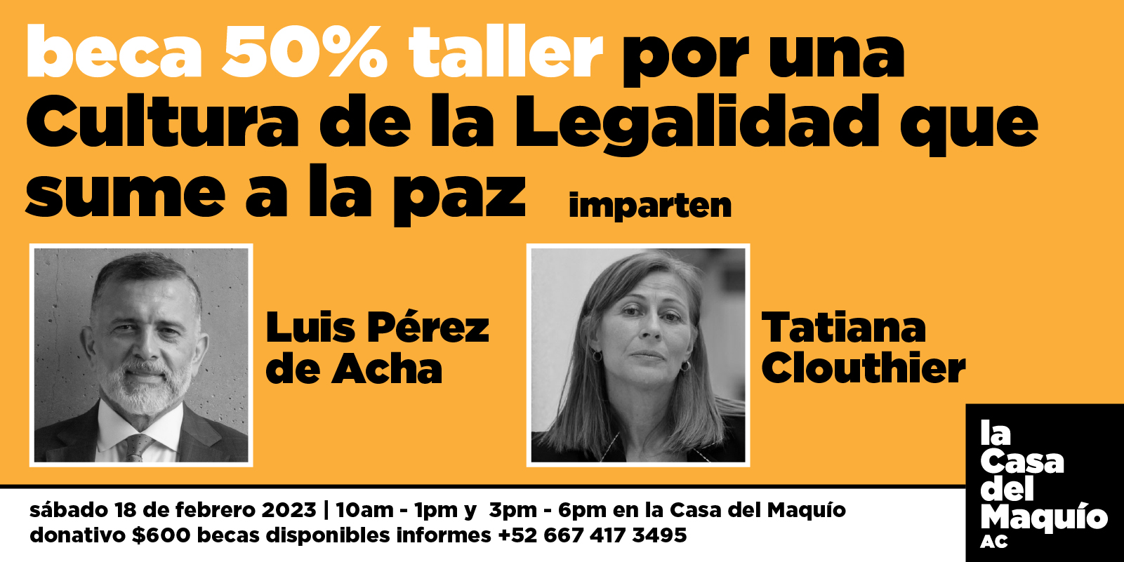 Imagen de portada para el evento: Taller Cultura de la legalidad BECA