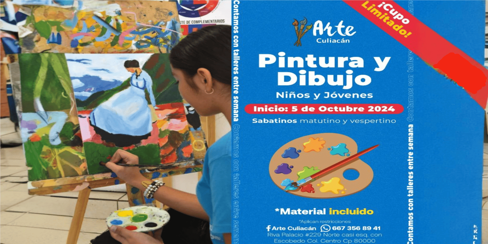 Imagen de portada para el evento: Taller sabatino de Dibujo y Pintura