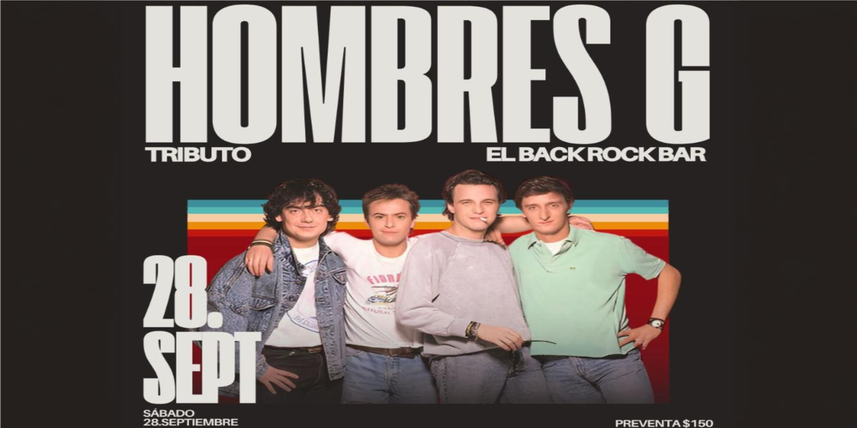 Imagen de portada para el evento: Tributo Hombre G - Los Guapos del Barrio