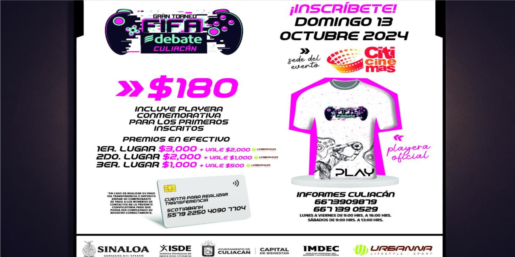 Imagen de portada para el evento: Gran torneo de FIFA ELDEBATE en Culiacán