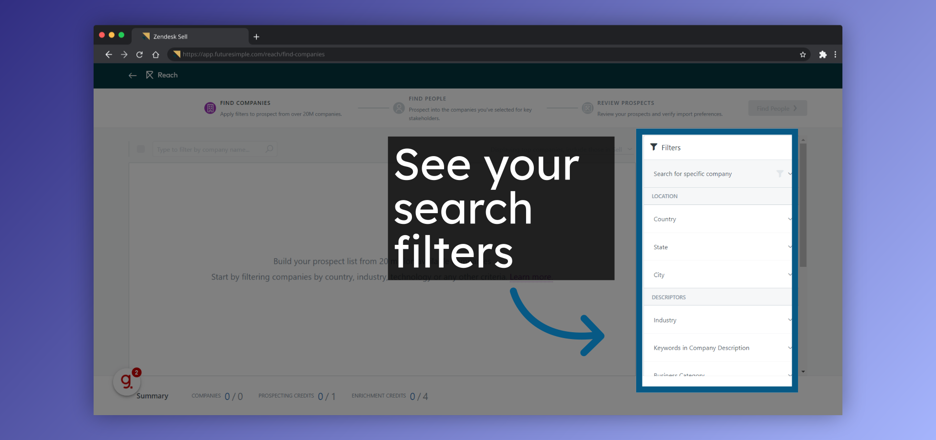 See your search filters