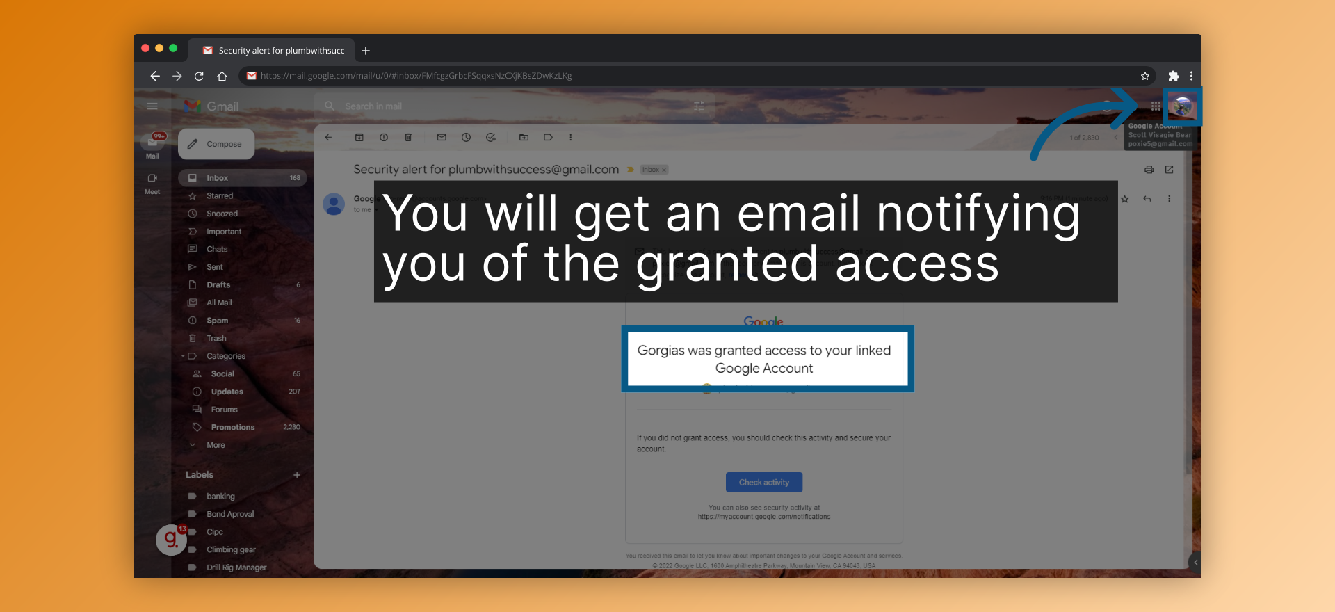 You will get an email notifying you of the granted access