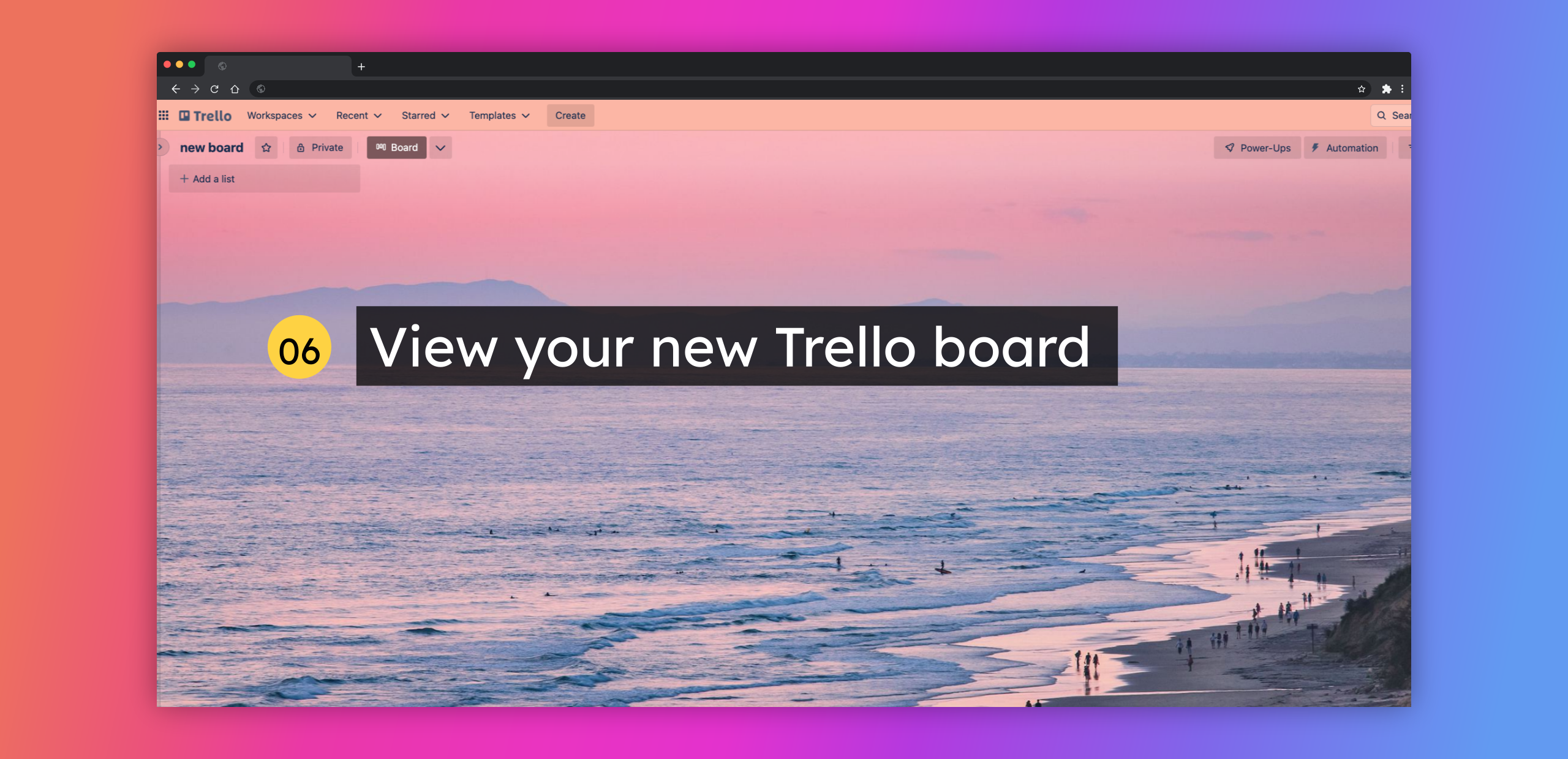 View your new Trello board