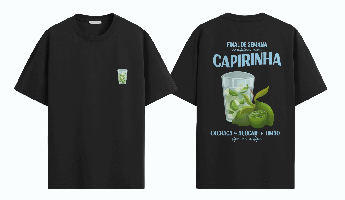 Camiseta Caipirinha Preta