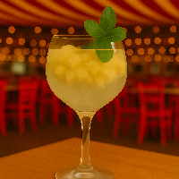 Gin Tônica Abacaxi em Pedaços e Hortelâ