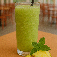 Suco Natural de Abacaxi com Hortelã