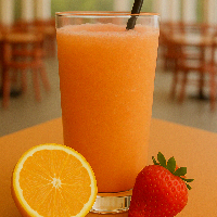 Suco Natural de Laranja com Morango - 300ml