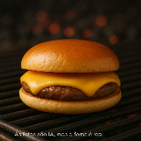 Cheese Burguer ANGUS (120g) com Queijo Cheddar (NÃO acompanha batata frita)