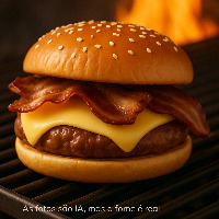 Cheese BACON ANGUS (180g) com queijo PRATO (NÃO acompanha batata frita)