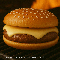 Cheese Burguer ANGUS com queijo PRATO (180g) (NÃO acompanha batata)