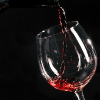 Taça de vinho tinto
