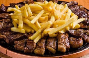 Porção Grelhado de Picanha com Fritas ou Mandioca