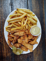 Tilápia com fritas