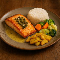SALMÃO A MODA DA CASA COM ALCAPARRAS