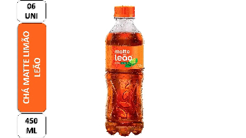 Chá Mate Gaseificado com Limão - Leão 450ml