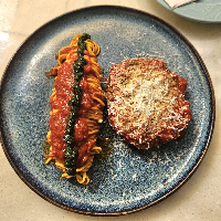 Polpettone com Spaghetti