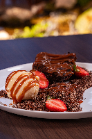 Brownie c/ sorvete de creme