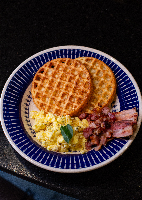 Waflle de pão de queijo