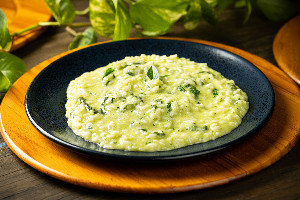 Risoto de espinafre