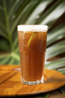 Chá gelado artesanal com capim limão