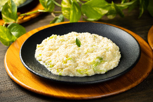 Risoto de alho poró