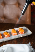 SALMAO BRULLE COM LARANJA  MACARICADA - 5 CORTES